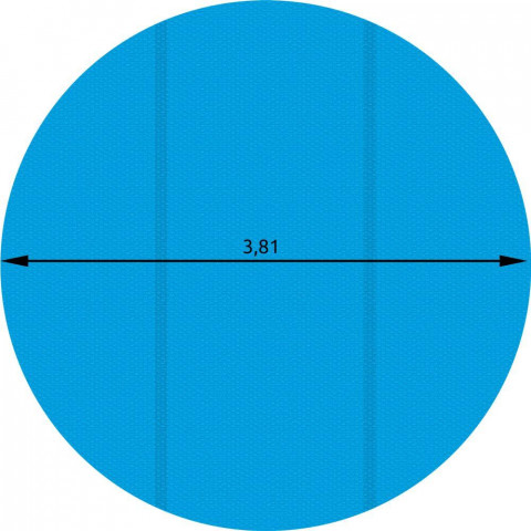 Bâche de piscine ronde ø 381 cm bleu 