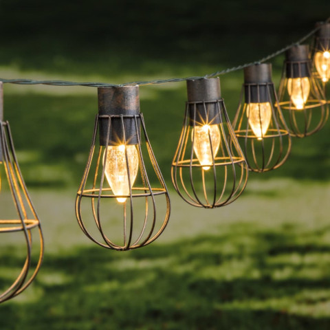 Guirlande lumineuse solaire «Flamme», 7 ampoules
