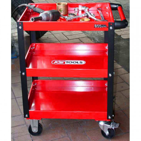 Ks tools chariot à outils d'atelier ecoline 68 x 42,5 x 85cm 890.0001
