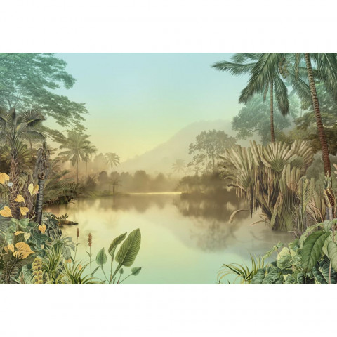 Papier peint photo lac tropical 400x270 cm