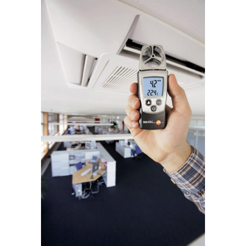 Anémomètre à hélice 410-2, mesure vitesse de l'air, température et humidité - TESTO - 0560 4102