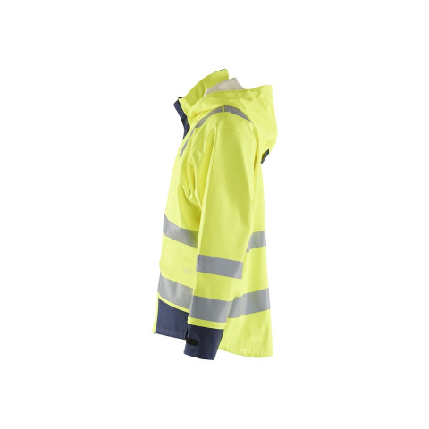Veste de pluie retardant flamme Jaune-Fluo/Marine 43132022 - Taille au choix