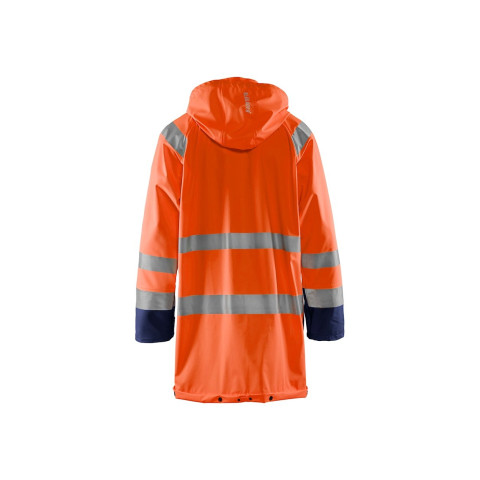 Veste de pluie longue niveau 1 haute-visibilité 43242000 - Couleur et taille au choix