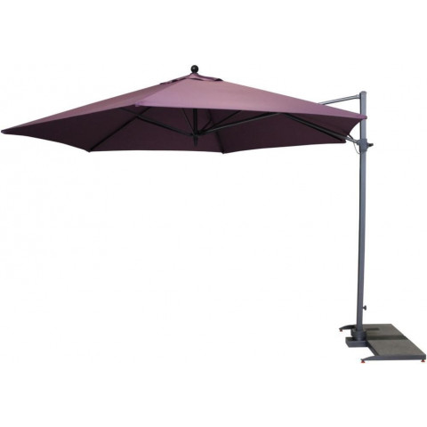 Parasol déporté hexagonal diamètre 3,5m - Couleur au choix