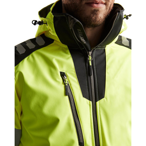 Veste Softshell à capuche haute-visibilité 44912513 - Couleur au choix