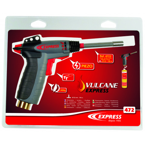 Chalumeau professionnel "Vulcane Express"  (Ø 22mm) pour plomberie sanitaire - Réf. 472