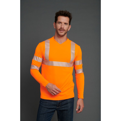 Tee-shirt DAMART Manches courtes - Orange - T.S - 47227