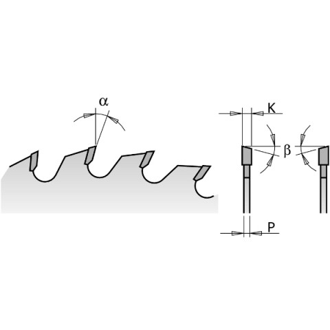 LAME PORTATIVE UNIVERSELLE - 225X2.8X30   Z=36 ATB 15° 291.225.36M