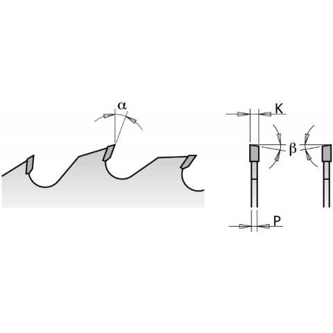 LAME CIRCULAIRE 450X3.8X30   Z=54 ATB 15° 285.054.18M