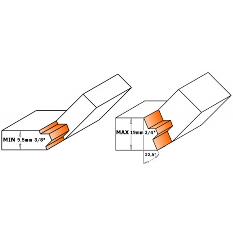 FRAISE POUR JOINTS 22,5°  M+F  HW  S=12,7  D=37,3 855.505.11
