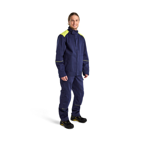 Veste de soudeur Marine/Jaune fluo 48011501 - Taille au choix