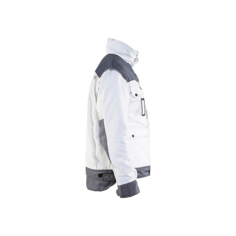 Veste hiver peintre Blanc/Gris clair 48651900 - Taille au choix