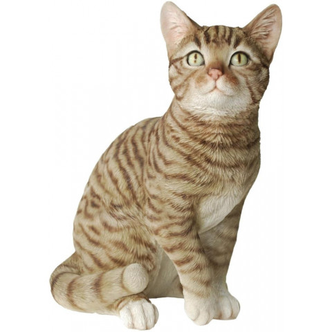Chat assis en résine 30 cm - Couleur au choix