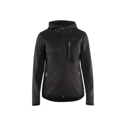 Veste tricotée à capuche femme 49312117 - Couleur et taille au choix