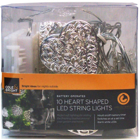 Guirlande led intérieur extérieur coeur coeur