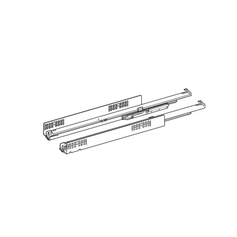 Coulisse à sortie totale Quadro V6 YOU M (30 kg) avec Silent System, compatible avec push to open silent, 600 mm, gauche et droit - HETTICHE - 9256896
