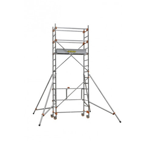 Echafaudage roulant aluminium base pliante 4.8 m, cent504735