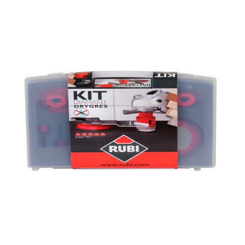Kit 6 trépans diamantés DRYGRES - M14 Ø 6, 8, 20, 35, 50 et 68 mm - RUBI - 50996
