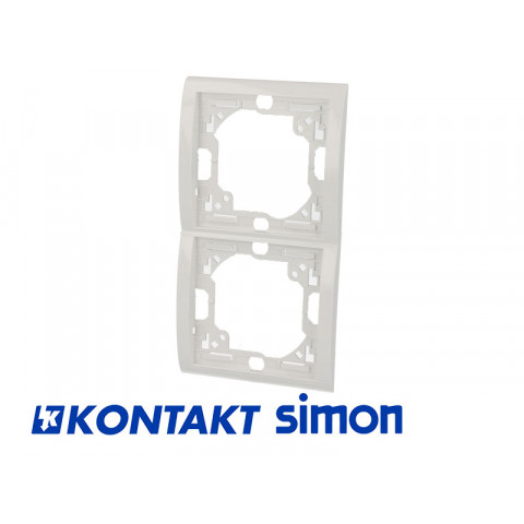 Plaque blanche double verticale