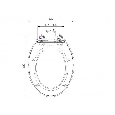 Abattant de WC WC décoratif plastique blanc et vert polypropylène 480 x 360 mm