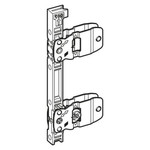 Connecteur de façade de tiroir AvanTech YOU pour profil latéral de tiroir, hauteur 187 / 251 mm, à visser - HETTICH - 9255838