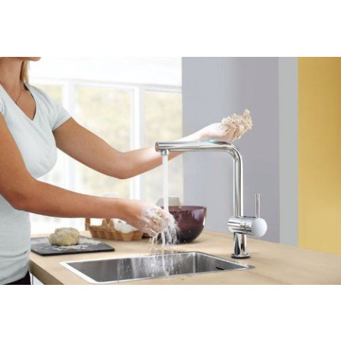 Grohe minta touch mitigeur évier tactile mousseur extractible 31360000 (import allemagne)