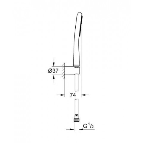 Grohe 27383000 Rainshower Icon 100 Douchette à main
