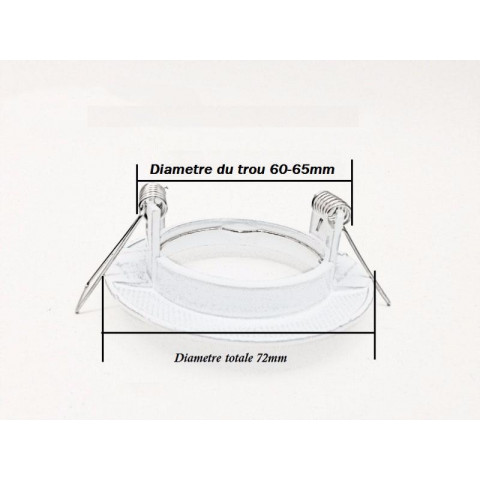 Support spot rond inox