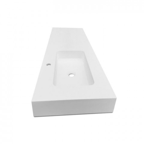 Mitola plan vasque rectangulaire 1 bac gauche ibiza 120x46cm
