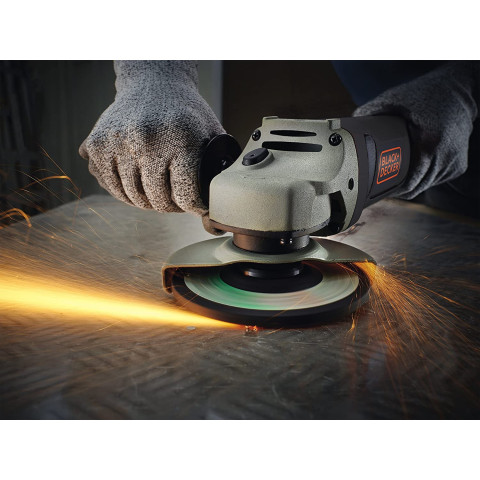 Meuleuse d'angle 1200w 125 mm avec coffret kg1202k black and decker