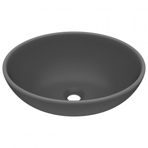 Lavabo ovale de luxe 40x33 cm céramique - Couleur au choix