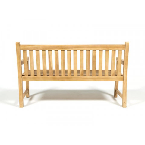 Banc de jardin 3 places en teck c fsc 150cm  marron