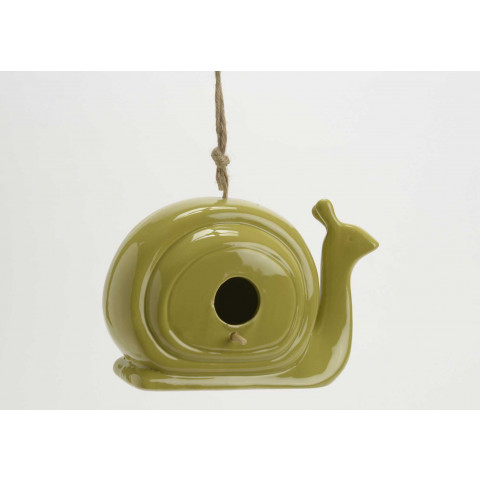 Nichoir escargot en porcelaine
