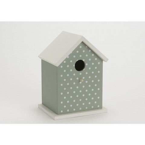 Nichoir déco à pois pour oiseaux