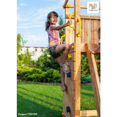 Plateforme de jeux en bois rainbow fortress
