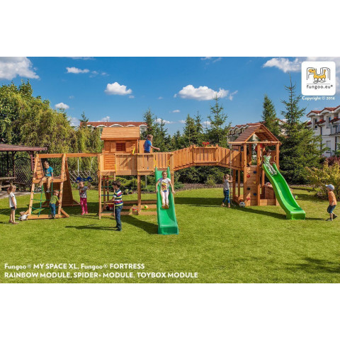 Plateforme de jeux en bois spider land