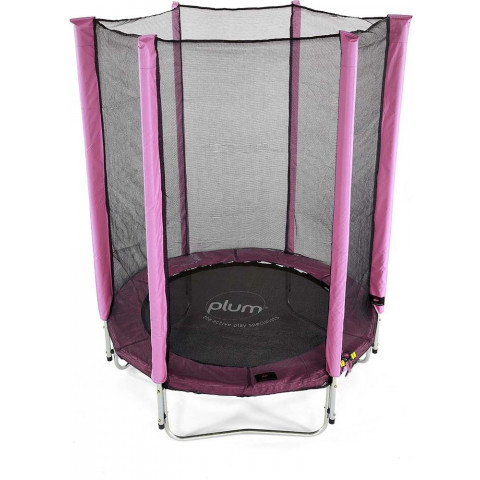 Trampoline avec filet de protection 140 cm - Couleur au choix