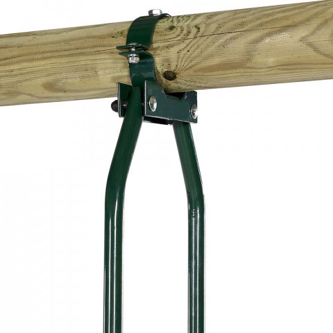 Portique en bois avec agrès