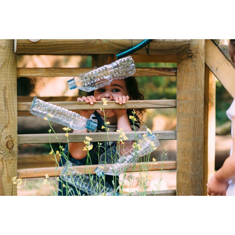Plateforme d'activités en bois jeux et découverte de la nature
