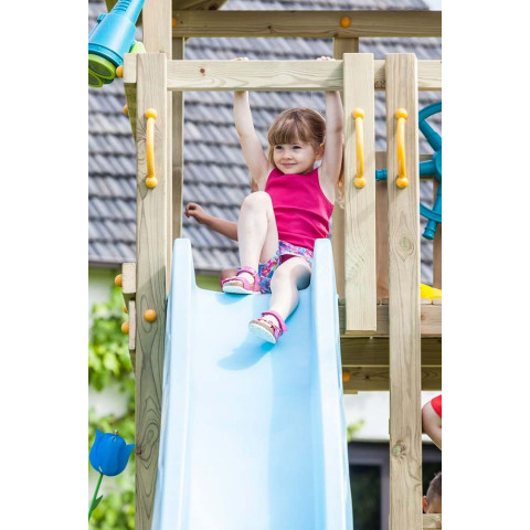 Aire de jeux en bois pagode tour avec balançoire et module d'escalde