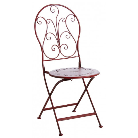 Chaise de terrasse pliante en métal - Couleur au choix