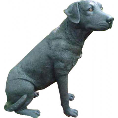Labrador assis en résine 80 cm - Couleur au choix