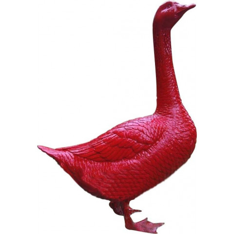 Oie laquée de couleur en résine 68 cm - Couleur au choix