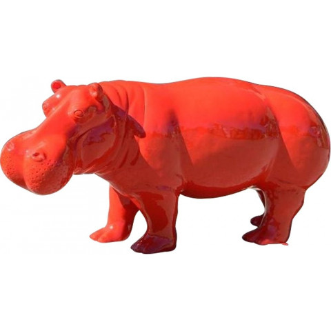 Hippopotame design en résine 173 cm - Couleur au choix