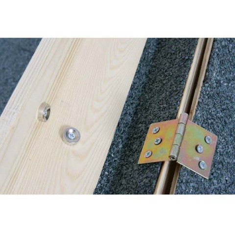 Niche en bois à toit plat
