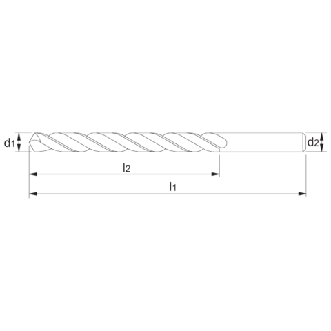 Foret hélicoïdal Eco Pro HSS-E International Tools DIN 338 - Ø 6.2 - Lot de 10 - VAN OMMEN - 114900620Q