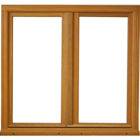Fenêtre bois 2 vantaux h135 x l80 côtés tableau + poignée (ref 010220f9) gd menuiseries