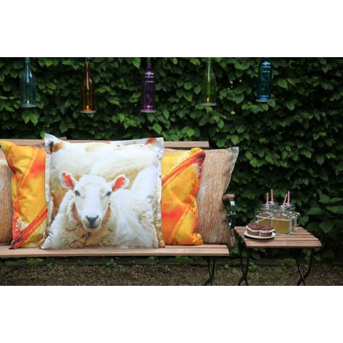 Coussin extérieur imperméable mouton