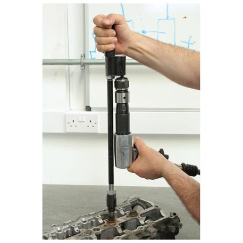 Extracteur laser tools avec marteau pneumatique pour injecteurs
