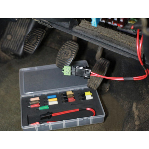 Kit test de circuit electrique auto avec fusibles disjoncteurs 8 pcs